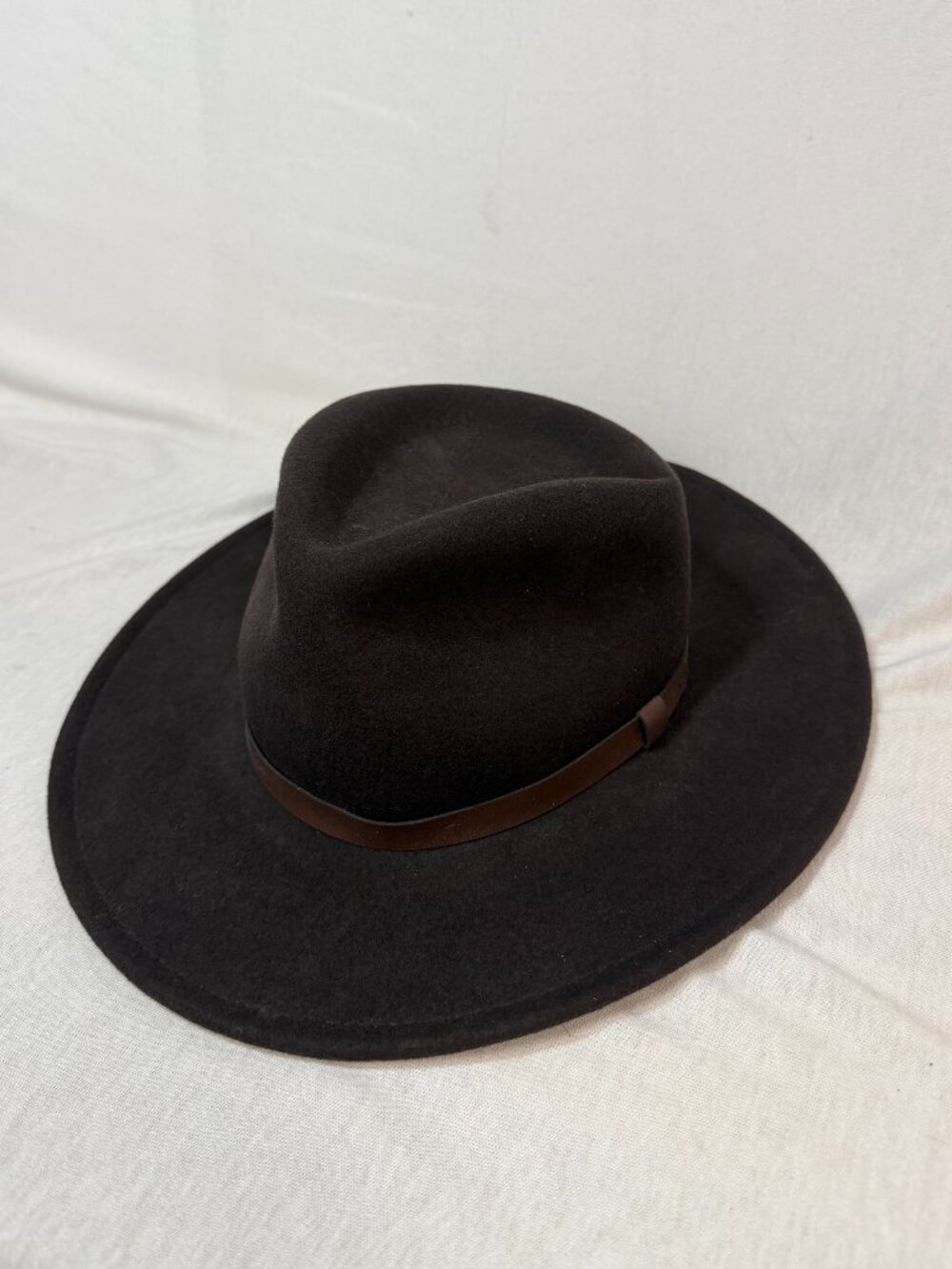 Dorfman Pacific Outback Hat Small NWT Brown Wool Felt Wide Brim Western Fedora